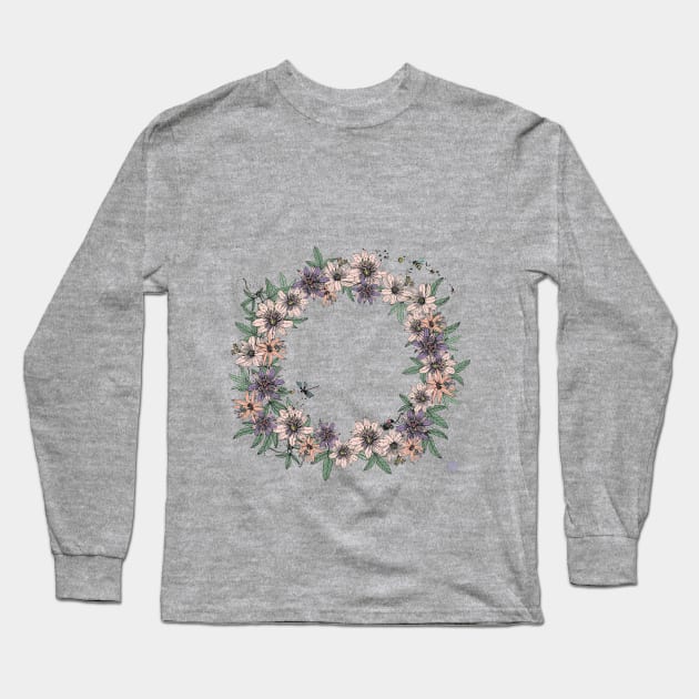 Round Passions Long Sleeve T-Shirt by Ajidecolor